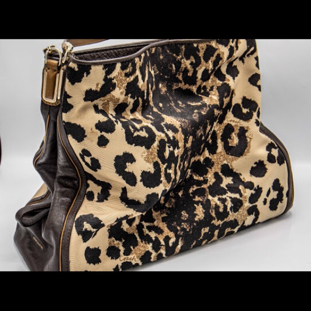 Authentic Leopard Coach Purse